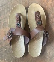 leather sandals nwot