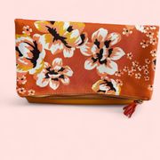 Rachel Pally Mustard floral fold-up ladies designer clutch bag NEW