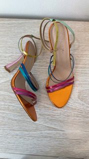 Rainbow Strappy Heels