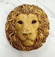 Charmant Belts Vintage Large Lion Head Cinch Belt Buckle