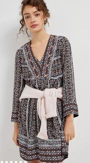 Anthropologie Maeve Naomi Embroidered Tunic Dress