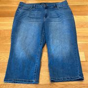 D.JEANS women’s cropped jeans size 18W.