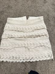 Outfitters White Lace Skirt