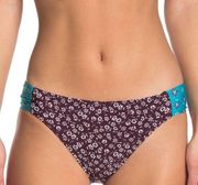 Laundry by Shelli Segal Floral Foulard Tab Side Hipster Swim Bottom