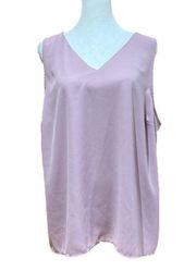 Nine West Pink Camisole Sleeveless Double Layer Tank Top - Woman’s Size XXL