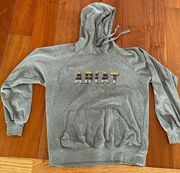 Ariat R.E.A.L Grey Multicolor Logo Hoodie size M