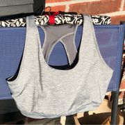 Tek Gear Grey Sports Bra Top XL