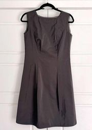MaxMara A-Line Sheath Charcoal Olive Dress, size 8