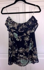 Floral Strapless Dress / Boutique Brand