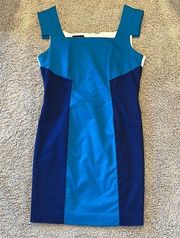 Color Block Cocktail Dress