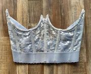 Women’s Vintage Carnival Lace Cinderella Corset Bustier Bra Top size 36C style 2