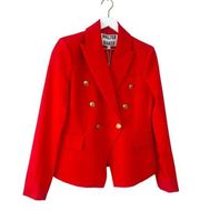 NWT Walter Baker Red Double Breasted Phelps Jacket/Blazer Size Small
