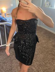 Black Sequins Dress