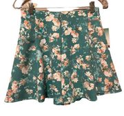 NWT Decree Floral Te Skater Circle Skirt