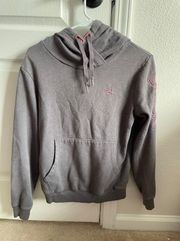 grey hoodie