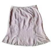 Vintage Isabel & Nina Icy Lavender Silk Velvet Flowy Midi Skirt 2