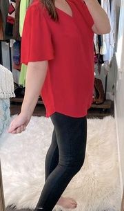 Zenana red top size large