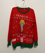 A Christmas story fragile lamp, Ralphie, bunny, sweater, size large ￼