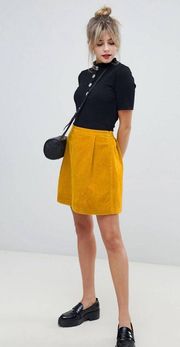 ASOS Butterscotch Corduroy Mini Skirt