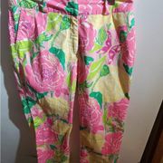 LILLY Pulitzer size 2 jeans, bright multicolored, large flower, print