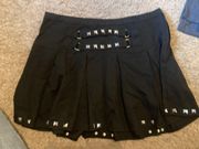 Social Collison Black Stunned Skirt