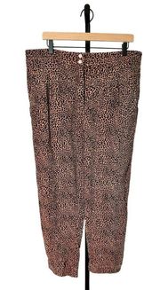 Leopard Print Trouser Pants