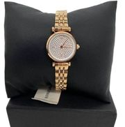 Emporio Armani Gianni Rose Gold Crystal Pave  Watch AR11266 New