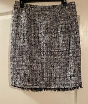 New York & Company black and white skirt. Size 10. Like new