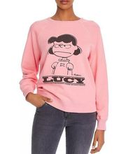 Marc Jacobs Peanuts Sz XS Lucy Sweatshirt Distressed Raglan Crew Neck Oversized