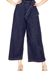 Rachel Roy Denim Wide Leg Stretch Capri Size 29