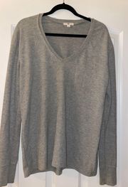 Oversized Gray Long Sleeve Sweater 