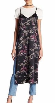 Melrose Market Dress XS Satin Slip Floral Tank Midi Boho Fall Women Casual NWT