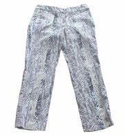 Sandro Design snake print crop pants