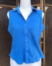 Carolyn Taylor Sleeveless Button Up Blouse