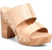 Kork-Ease Darra Leather Platform Heeled Sandals in Natural Size 10 new
