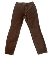 Blue Spice Jeans Womens Size 9 Brown Skinny Stretch Denim Pants 28x26 NEW