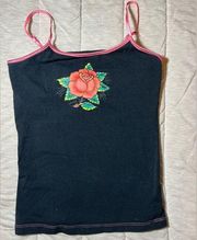 Vintage Y2K Grunge Graphic Embroidered Tank