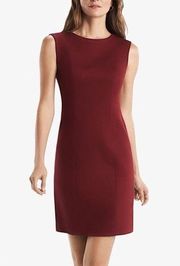 MM Lafleur The Giovanna Dress Textured Ponte Pinot Red Sheath Women’s Size 0