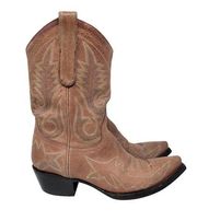 Old Gringo Lauren Leather Pointed Snip Toe Embroidered Cowboy Boots Size 7 B