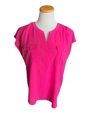 Womens Jaclyn Smith Collection Pink Top - Sz L