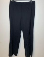 Maria Black Wool Stretch Side Zip Trousers Size 10