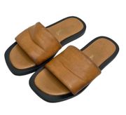 Bohemian Wren Slide in Sandals Tan Leather Size 37 US 6.5