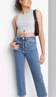 Wild Fable Highest Rise Cropped Straight leg Denim Jeans highest waist