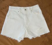 Vintage High-Waisted Denim Mom Shorts