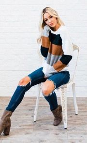 Andree By Unit Colorblock Sweater