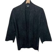 PERUVIAN CONNECTION S Women's Open Front Oversized Cardigan Sweater Pima Cotton