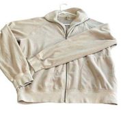 Juicy Couture Beige Track Velour Jacket Size Large USED #6950