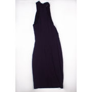 Cushnie Et Ochs Halter Neck Sleeveless Bodycon Crepe Midi Dress Solid Purple 8