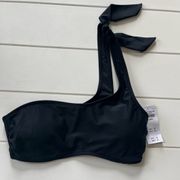 NWT  Black one shoulder swimsuit XS