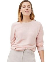 MM. Lafleur Chadwick Sweater Knit Cotton Long Sleeve Lightweight Peony Pink-Med